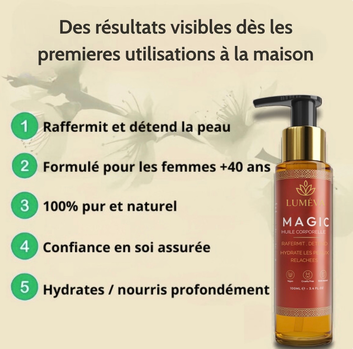 Luméva - Huile corporelle Rajeunissante